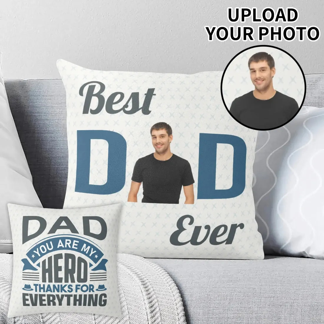 Funda de almohada - El mejor papá del mundo - 45 cm
