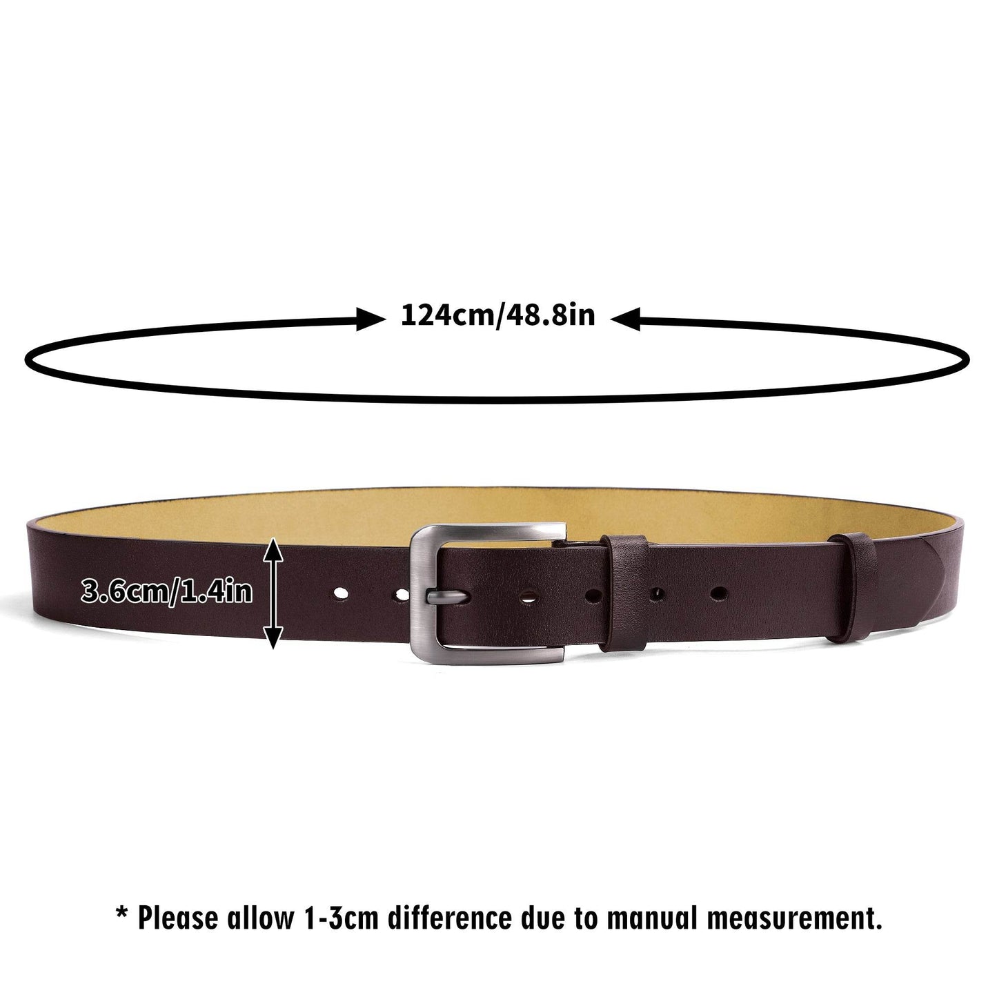 Engraved Leather Brown Belt - WePrint