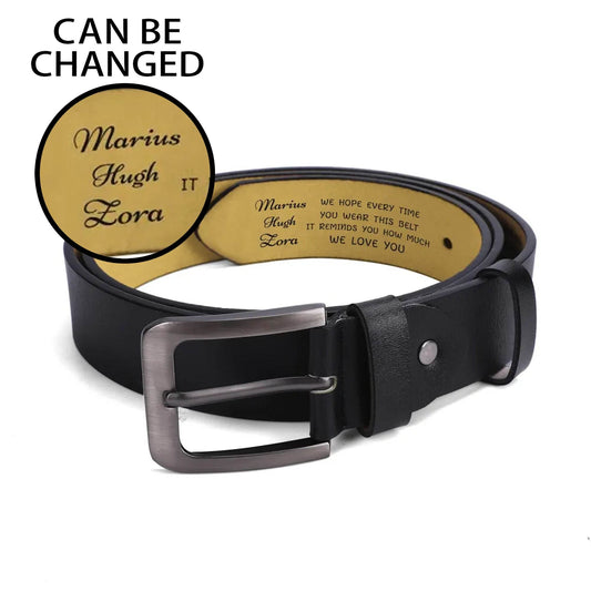 Engraved Leather Belt - WePrint