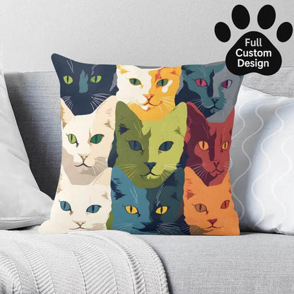 Short Plush Pillow Case - Square - WePrint