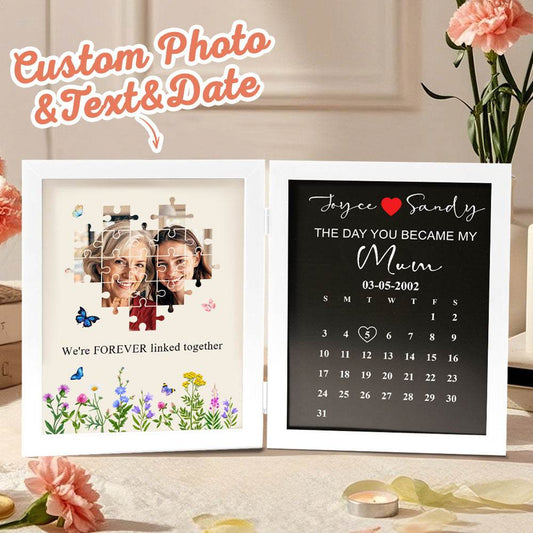 Personalized The Day You Became My Mother Puzzle Photo Frame Mother's Day Gift for Mom - WePrint