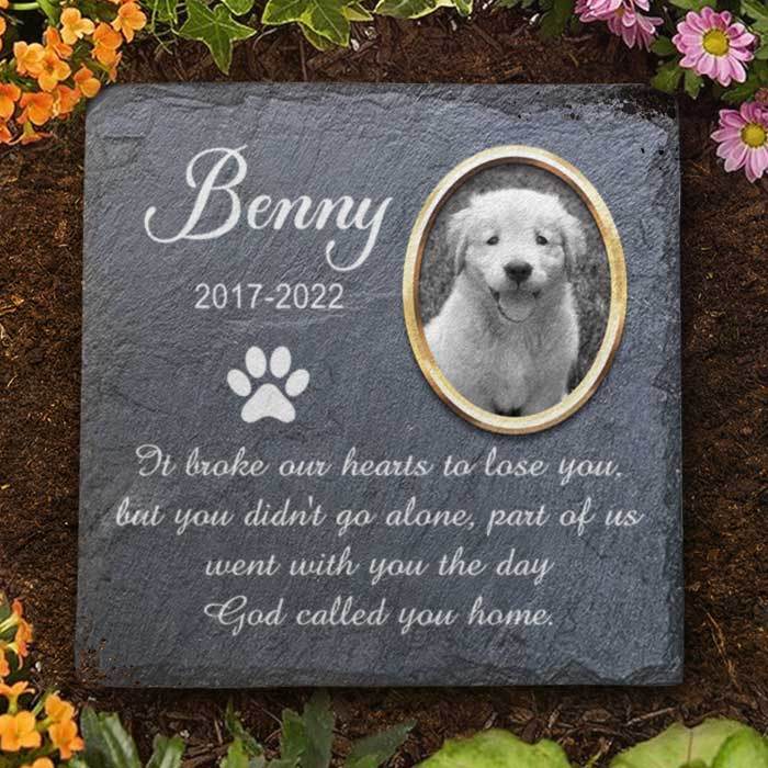 Cemetery Decorations for Grave, Pet Loss Gifts, Dog Memorial Gifts for Loss of Dog, Dog Memorial Stone, Pet Memorial Gifts, Pet Memorial Stones, Cat Memorial Gifts, Gifts for Cat Lovers - WePrint