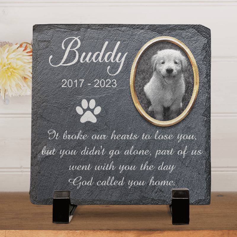 Cemetery Decorations for Grave, Pet Loss Gifts, Dog Memorial Gifts for Loss of Dog, Dog Memorial Stone, Pet Memorial Gifts, Pet Memorial Stones, Cat Memorial Gifts, Gifts for Cat Lovers - WePrint