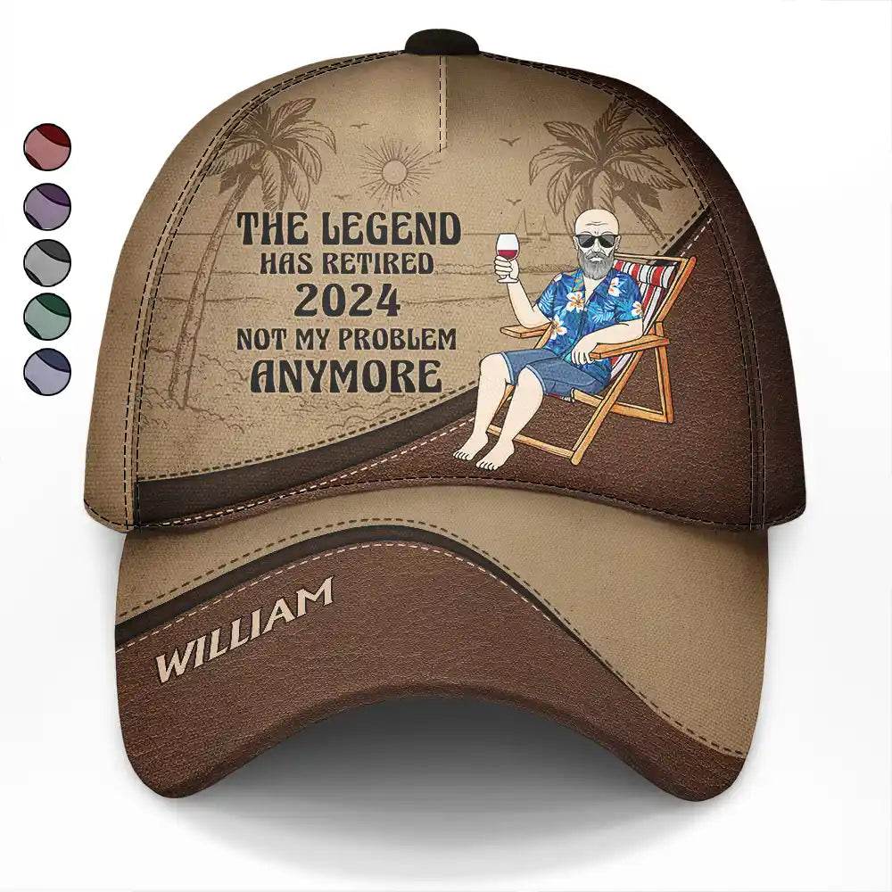 The Legend Has Retired Vintage - Personalized Classic Cap - WePrint