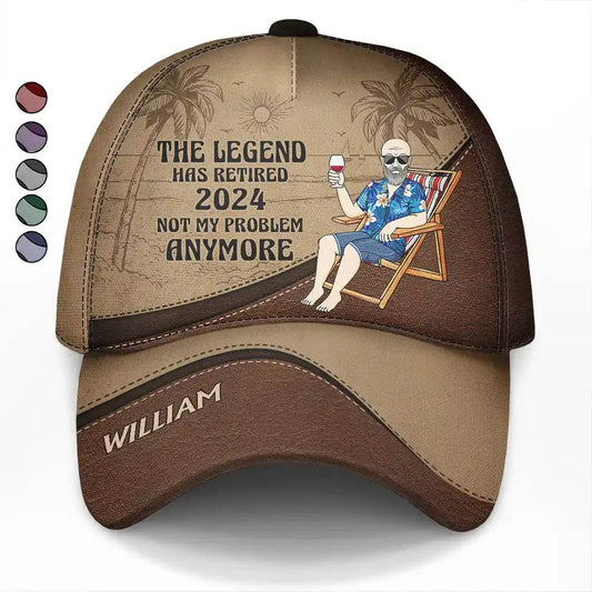 The Legend Has Retired Vintage - Personalized Classic Cap - WePrint