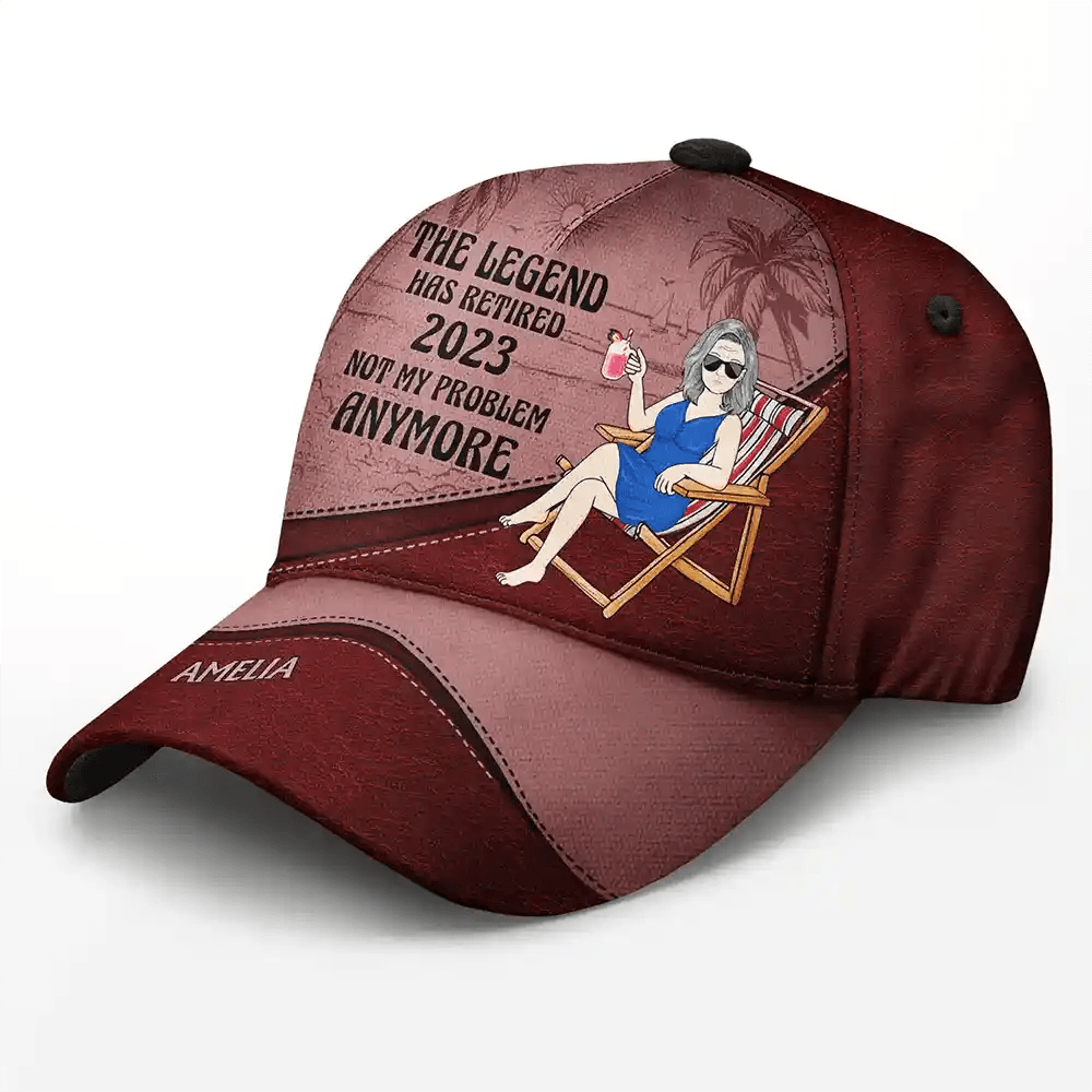 The Legend Has Retired Vintage - Personalized Classic Cap - WePrint