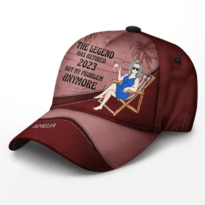 The Legend Has Retired Vintage - Personalized Classic Cap - WePrint