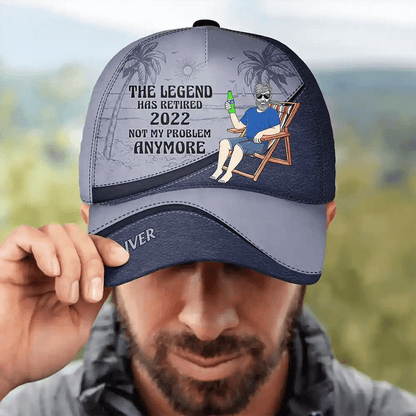 The Legend Has Retired Vintage - Personalized Classic Cap - WePrint