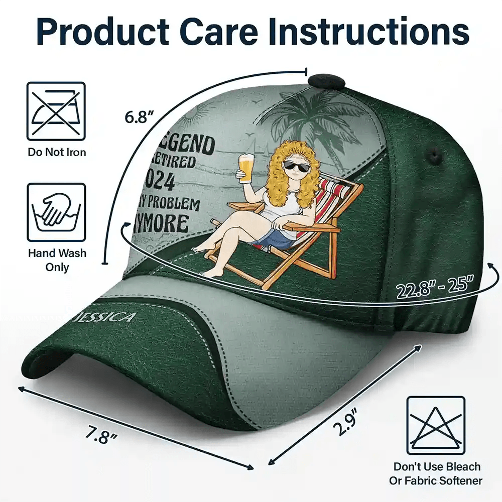 The Legend Has Retired Vintage - Personalized Classic Cap - WePrint