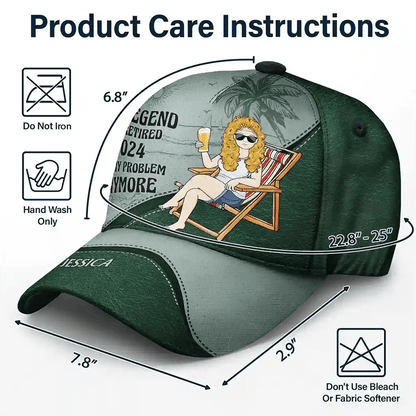 The Legend Has Retired Vintage - Personalized Classic Cap - WePrint