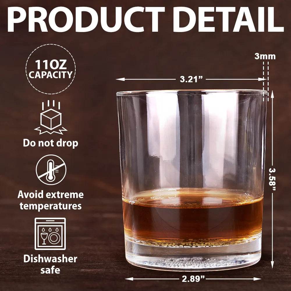 Friends & Alcohol The Glue Holding This Together - Personalized Engraved Whiskey Glass - WePrint
