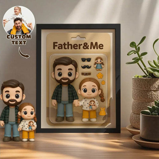 Fully Body Custom Action Figure Portraits Toy Box Art | Custom Photo Cartoon Style Frame Decorations Flat Printed Image in Reality - WePrint