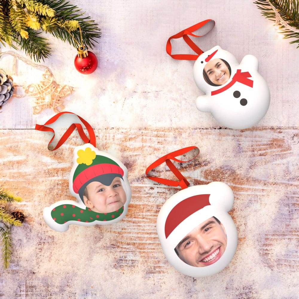 Custom Christmas Ornament Hanging Doll Decoration for Funny Christmas Gift 3 Pcs - WePrint