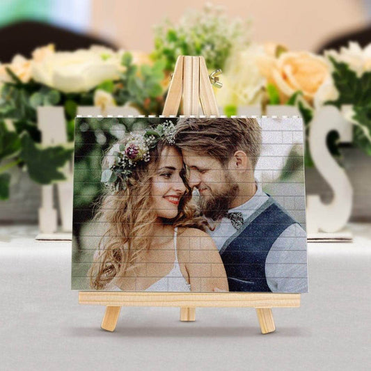Wedding Gifts Personalized Building Brick Photo Block Square Shape - WePrint