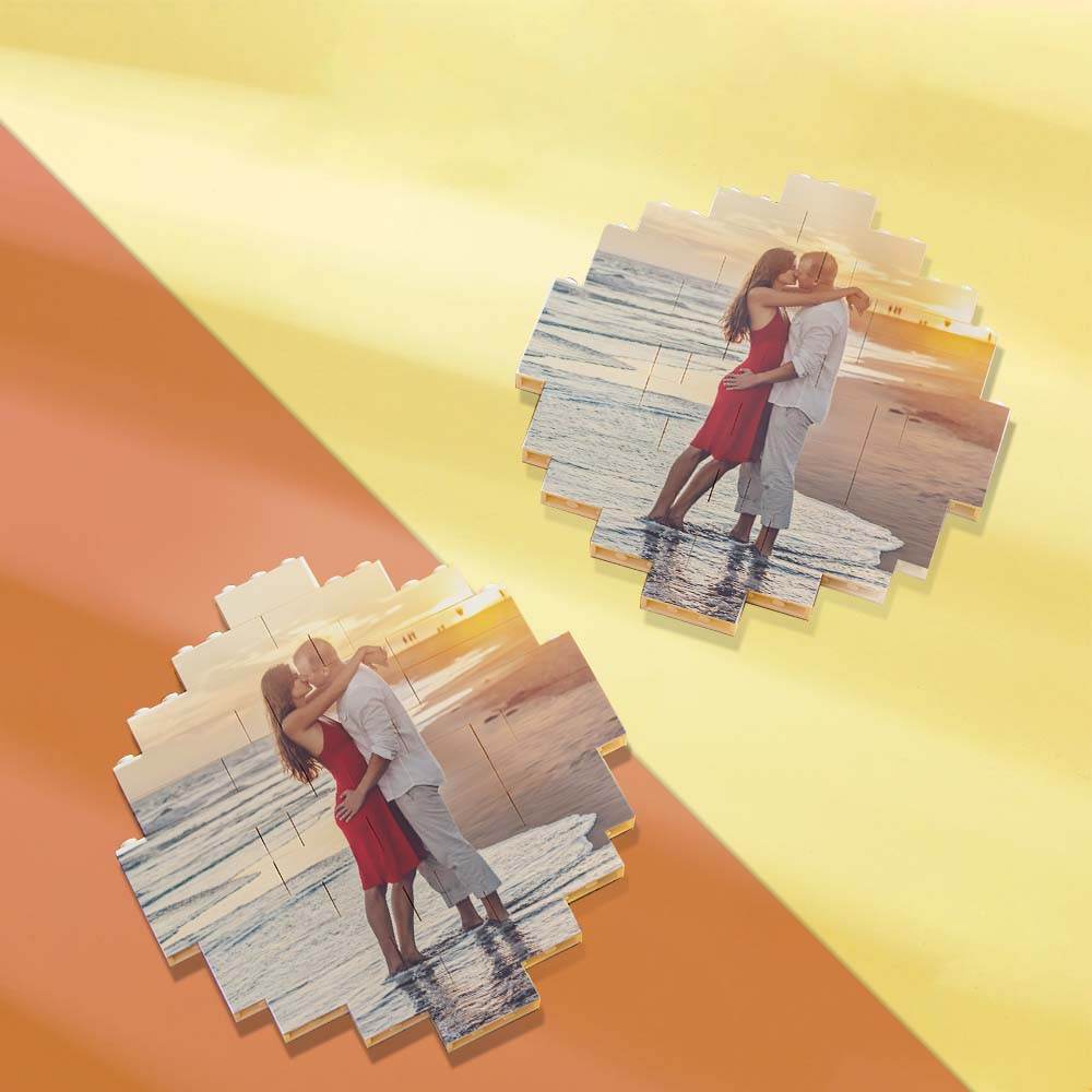Custom Music Code Building Block Personalized Photo Brick Puzzles - WePrint