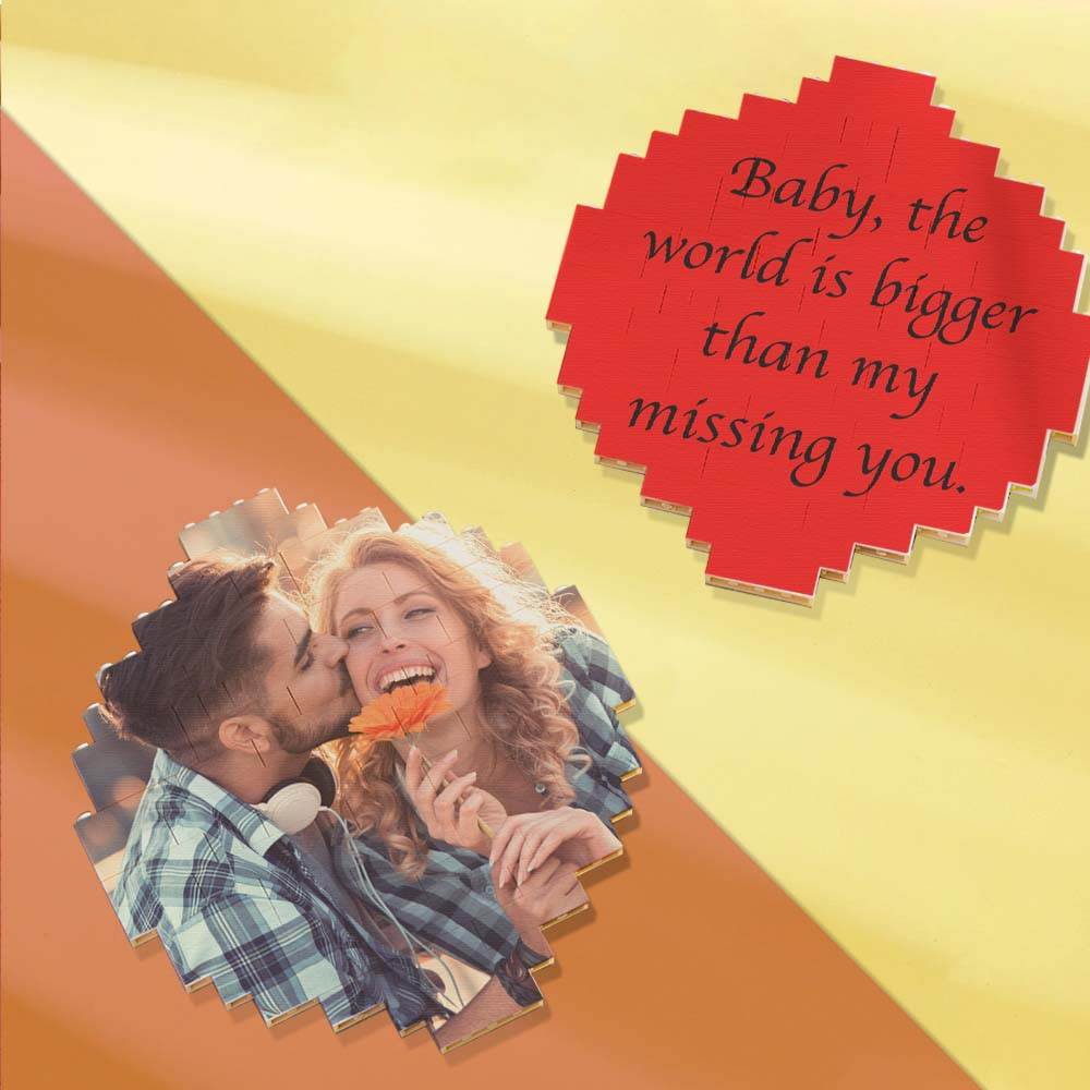 Custom Music Code Building Block Personalized Photo Brick Puzzles - WePrint