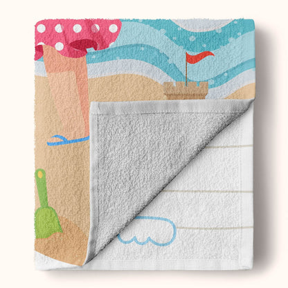Kid On The Beach - Personalized Beach Towel - WePrint