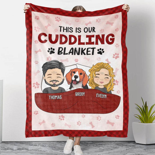 Couple Cuddling Blanket - Personalized Custom Fleece Blanket - WePrint