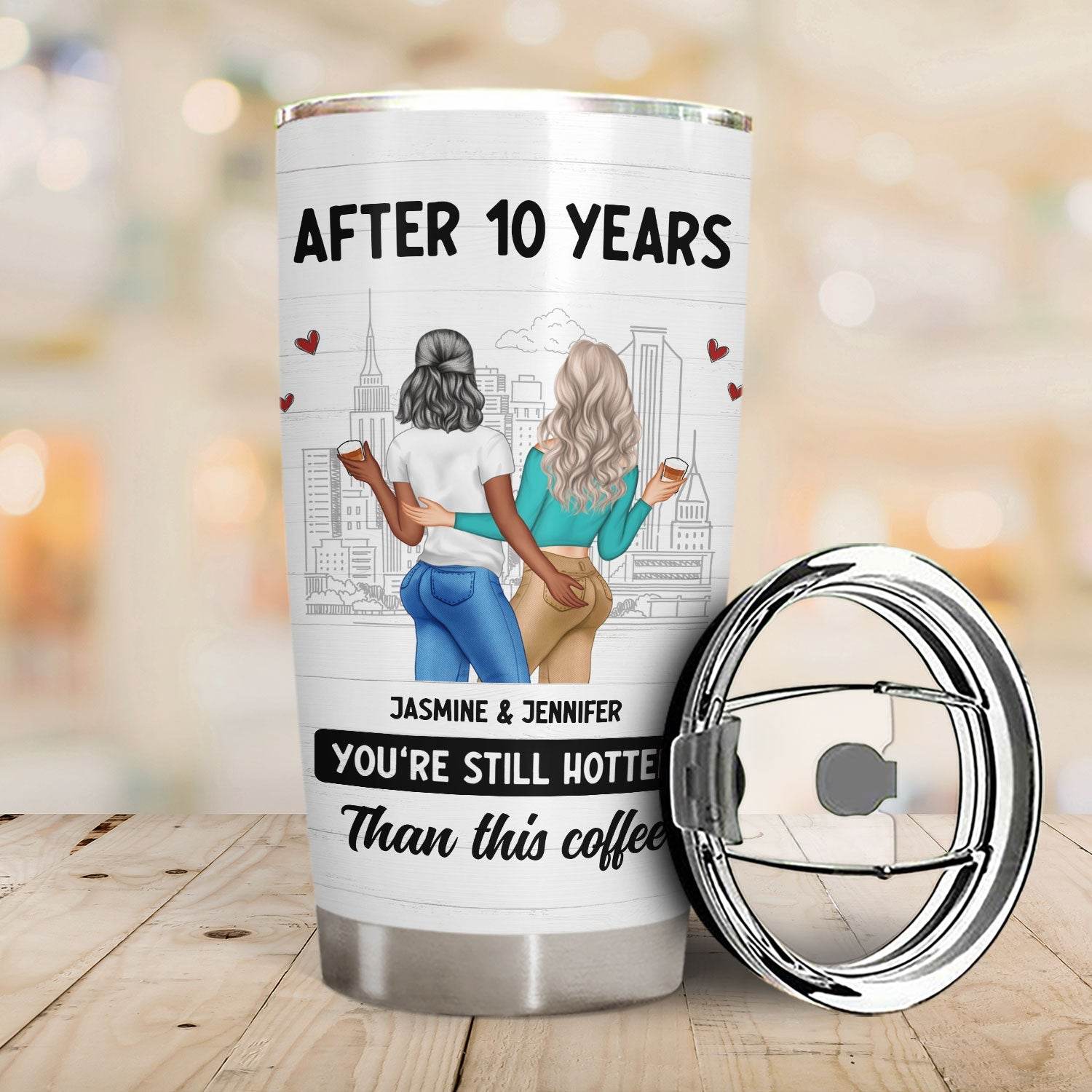 Couple After Years Hotter Than This Coffee - Gift For Couples - Personalized Tumbler - WePrint