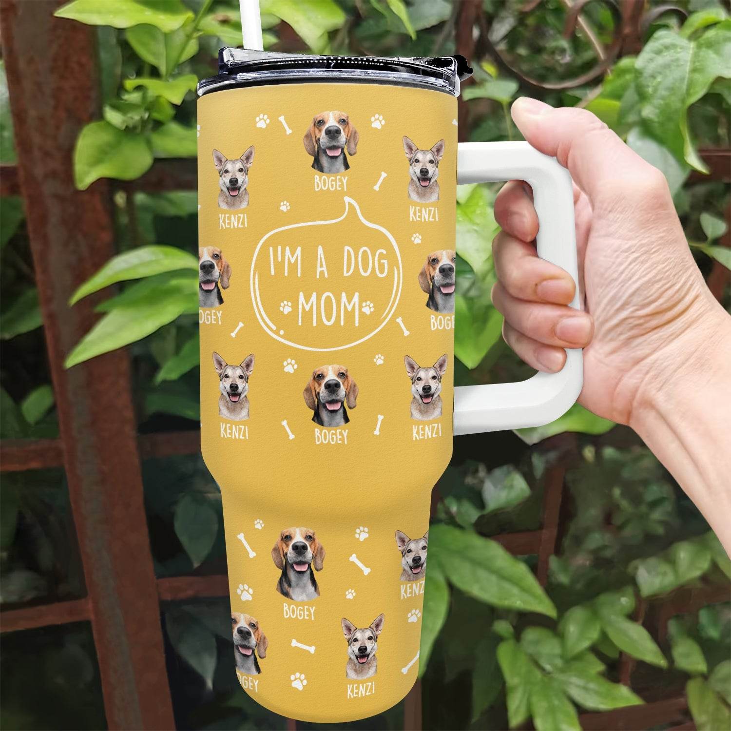 Custom Photo I'm A Dog Person - Gift For Dog Mom, Dog Dad, Dog Lovers - Personalized 40oz Tumbler With Straw - WePrint