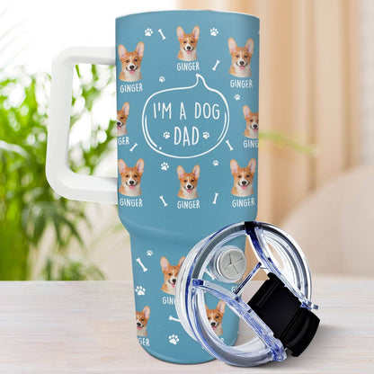 Custom Photo I'm A Dog Person - Gift For Dog Mom, Dog Dad, Dog Lovers - Personalized 40oz Tumbler With Straw - WePrint