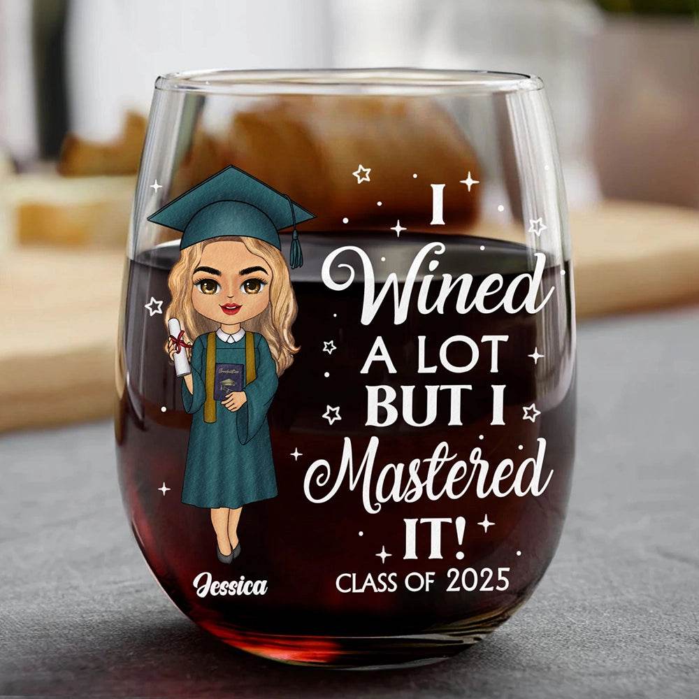 I Wined A Lot - Personalized Stemless Wine Glass - WePrint