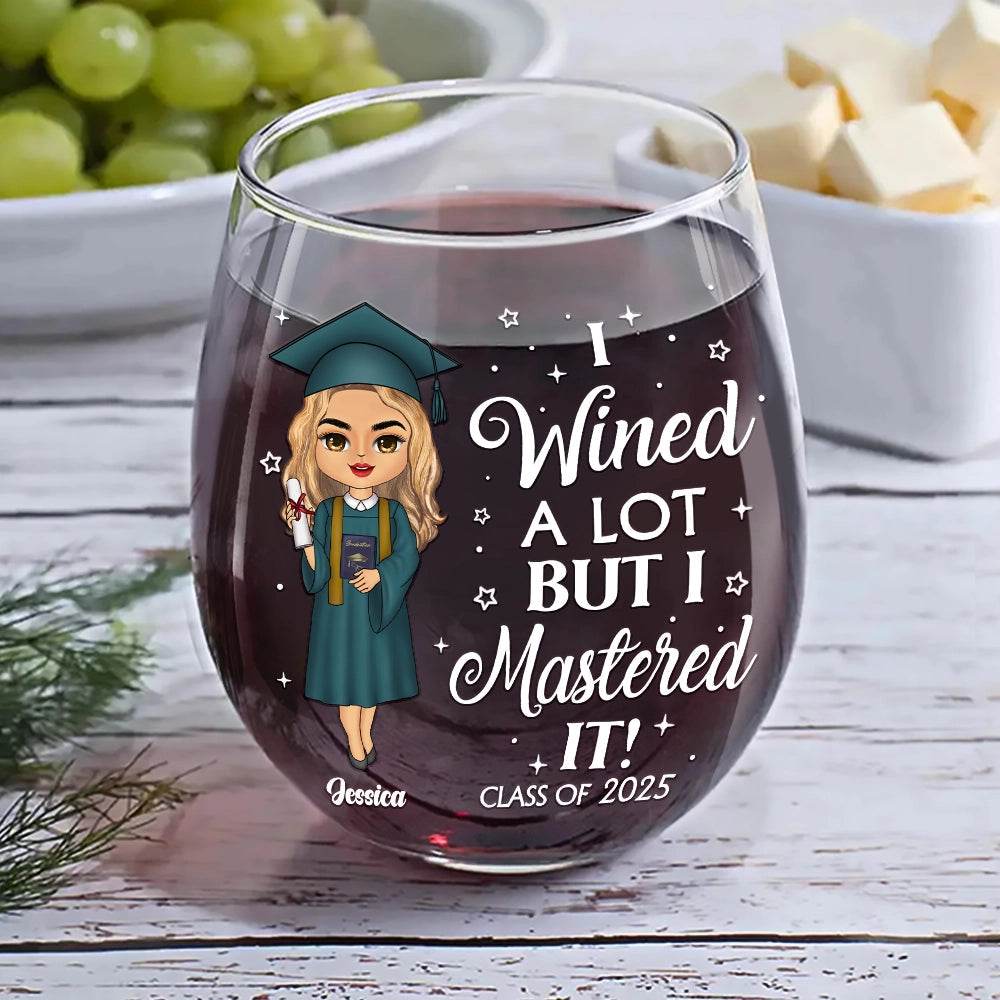 I Wined A Lot - Personalized Stemless Wine Glass - WePrint