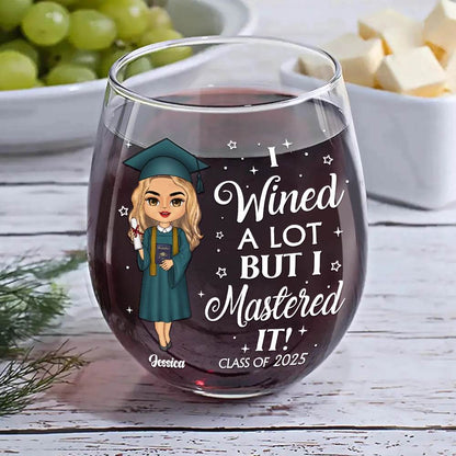 I Wined A Lot - Personalized Stemless Wine Glass - WePrint