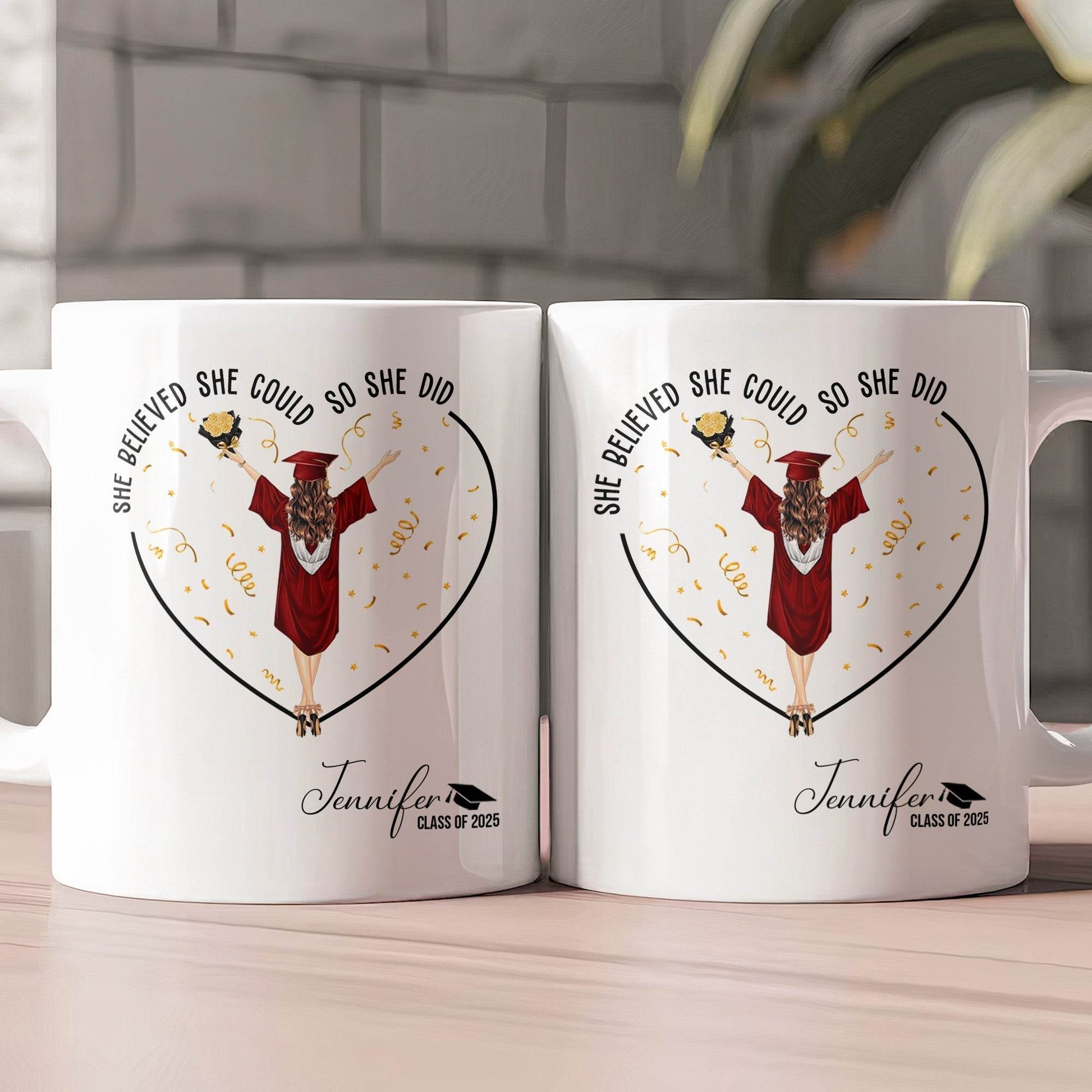 She Believed She Could So She Did - Personalized Mug - WePrint