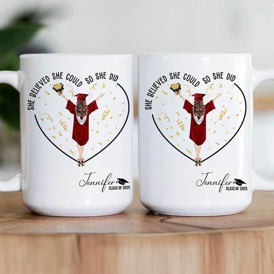 She Believed She Could So She Did - Personalized Mug - WePrint
