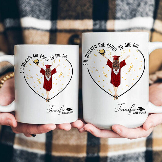 She Believed She Could So She Did - Personalized Mug - WePrint