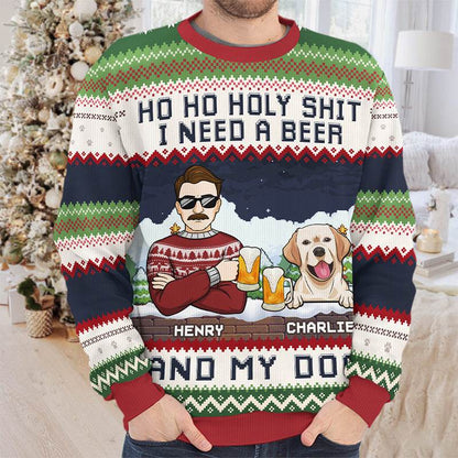 Personalized Custom Ugly Sweatshirt - Unisex Wool Jumper - Christmas Gift For Pet Owners, Pet Lovers - WePrint