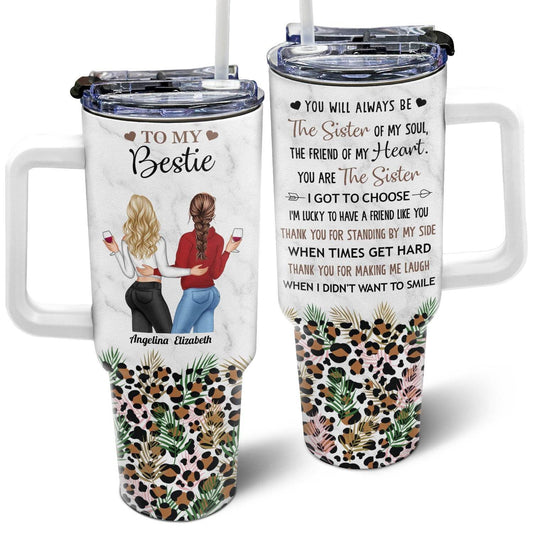 Thank You For Standing By Me - Loving, Birthday Gift For Best Friends, Bestie, BFF - Personalized 40oz Tumbler With Straw - WePrint