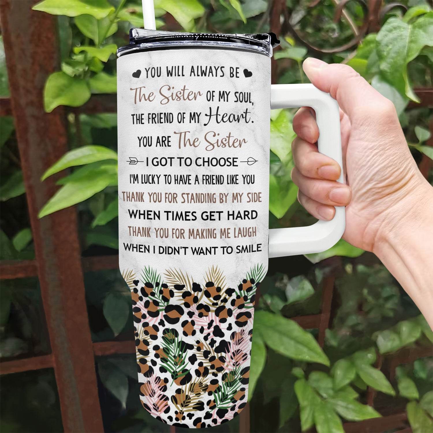 Thank You For Standing By Me - Loving, Birthday Gift For Best Friends, Bestie, BFF - Personalized 40oz Tumbler With Straw - WePrint