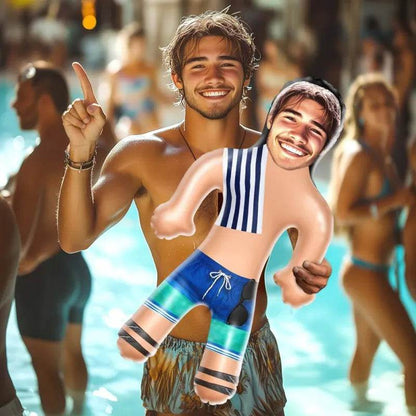 Personalized Beach Guy Blow Up Dolls Funny Inflatable Man Printed Face for Party Favors - WePrint