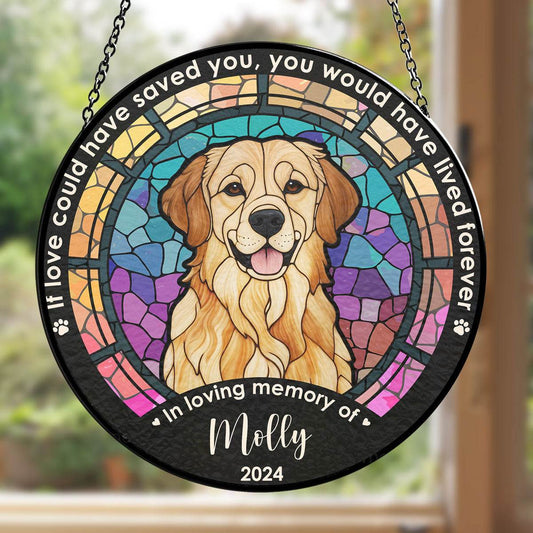 Custom Photo Life Is Better With Dog - Personalized Custom Window Hanging Suncatcher - WePrint