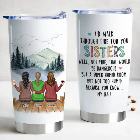 Sisters Forever 20oz Personalized Insulated Tumbler - 20oz - WePrint