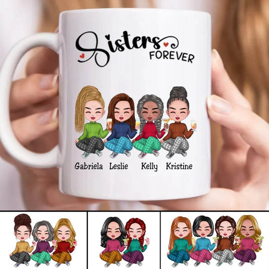 Sisters Forever - Personalized Mug - 11oz / 15oz - WePrint